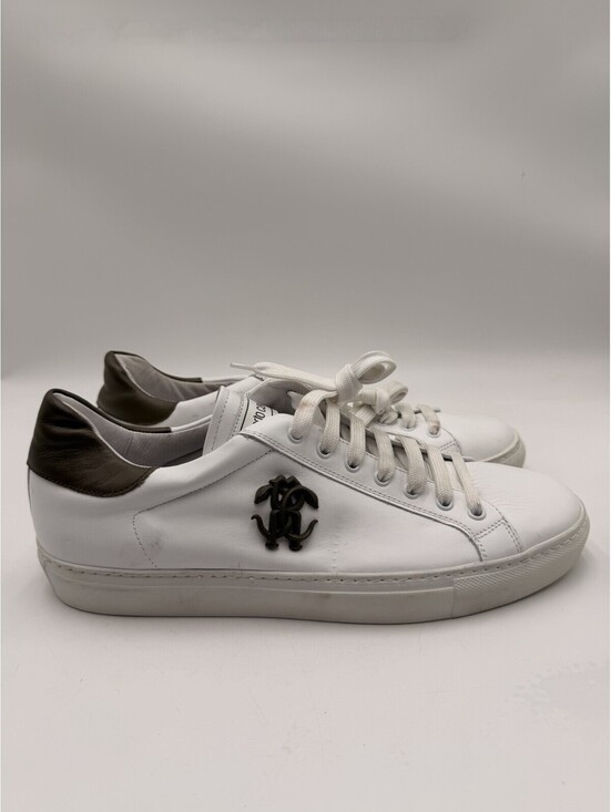 Roberto Cavalli Other - Men’s Roberto Cavalli white leather low-top sneakers Size 44
